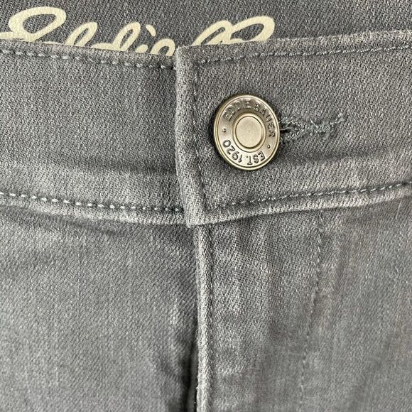 Eddie Bauer Gray Stretch Slim Cropped Jeans EUC - Picture 4 of 10